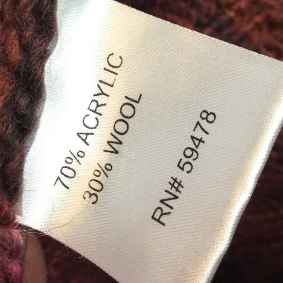 Iperico Cardigan Sweater Open Front Italy Chunky S - Picture 7 of 8